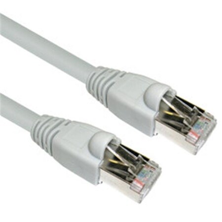 Cable Wholesale CableWholesale 13X6-52175 Shielded Cat6a Gray Ethernet Patch Cable  Snagless Molded Boot  500 MHz  75 foot 13X6-52175